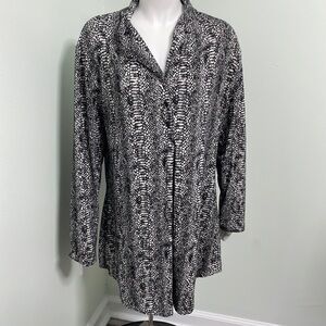 Tart Intimates Button Front Snakeprint Nightshirt